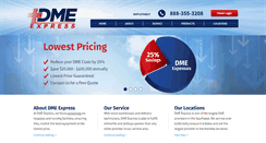 Desktop Screenshot of dmeexpress.com