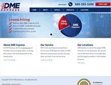 Tablet Screenshot of dmeexpress.com